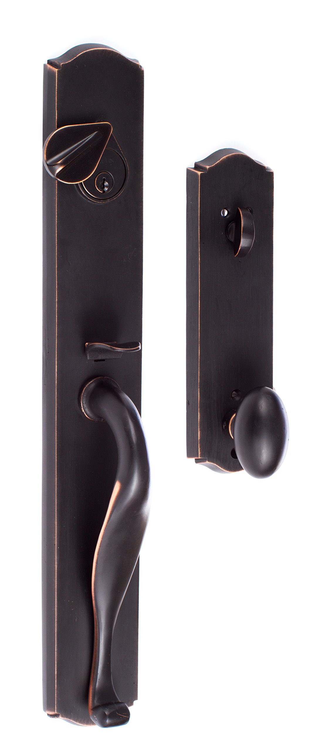 SURE-LOC WS507-SR 11P Entry Rustic Series Wasatch Handleset with